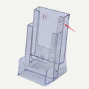 Unique Clear Tri Fold Brochure Business Card Holder Desk Stand Pamphlet Displays