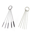 Metal Carburetor Carbon Dirt Remove Jet 5 Cleaning Needles & 5 Brushes Tools Kit
