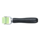 Wooden Grip Auto Sound Deadener Application Clear Yellow Rubber Roller L7E4
