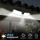 100 LEDSolar Powered  PIR & Light Sensor Outdoor Wall Garden Light Lamp
