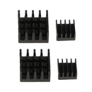 4Pack Black Aluminum Heat Sink Cooling HeatSink Radiator For Raspberry Pi