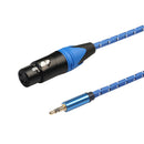 For Microphone Amplifier Speaker 3.5mm Male to 3 Pin XLR Female Connector Cable