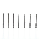 7pcs/set 75mm T8-T30 Magnetic Torx Screwdriver Bits 1/4 Inch Hex Shank Scre