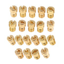 20Pcs Durable Main Jet for Carburetor Injector Nozzle Main Jet 85 - 105