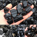 Black Tourmaline Natural Crystal Rough Rock Mineral Specimen Healing Stones-50g.