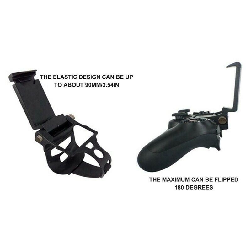 Mobile Phone Gaming Clip Holder Clamp Bracket for PS4 DualShock 4 Game Cont J1A3