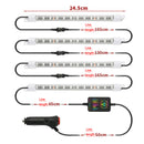 1Pcs 5050 SMD 48LED 12/5V RGB LED Strip Lights 20Key IR Controller Adapter+Music