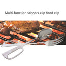 8/10 Inch Stainless Steel Scissor Fork Spoon Salad Clip BBQ Bread Tongs XUO EII