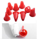 Icing Piping Adaptor, Bag,10 Nozzles Pastry Tips Set Cake Decorating Syri JS