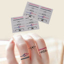 2XDIY Ring Removable Waterproof Temporary Tattoo Body Stickers Gift  Pip HMWES