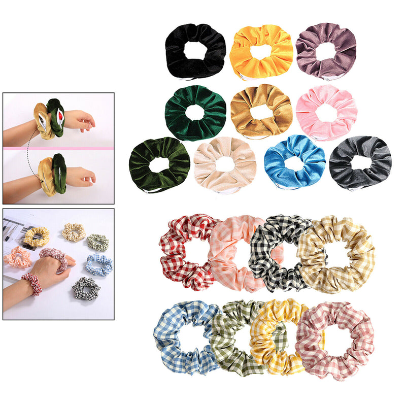 18 Pieces Hair Scrunchies Stylish Ponytail Holder Ties Rope Bands Scrunchie