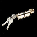 Replacement Brushed Zinc Alloy Cylinder Lock With 3 Keys 90mm
