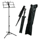 Folding Sheet Music iron Holder Stand with Bag (Color: Black)