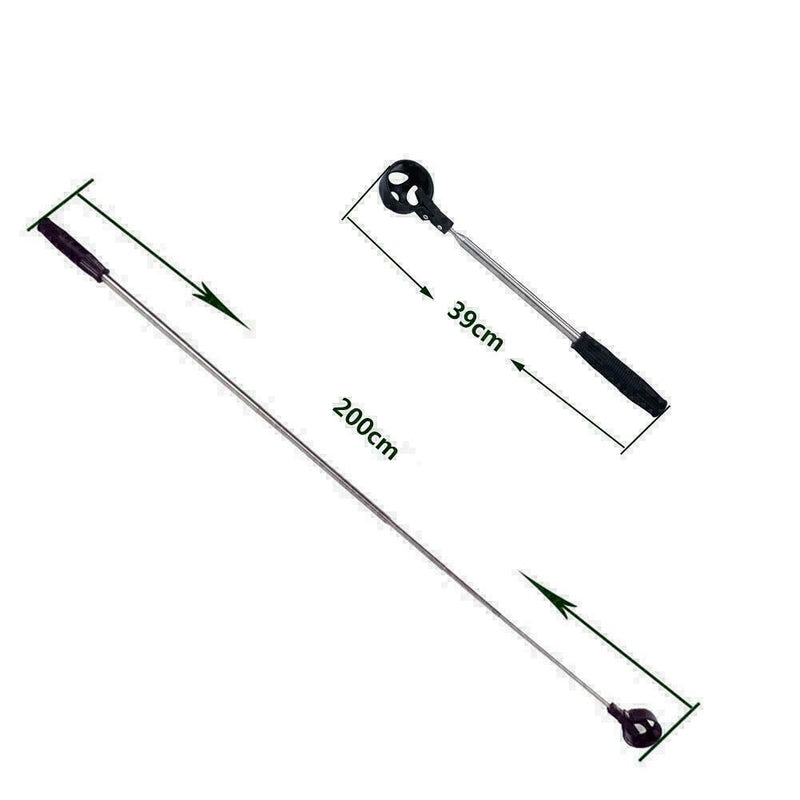 39cm Sections Telescopic Golf Ball Retriever Picker Steel W2N0 New Shaft Up M9B3