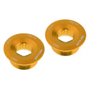 2 Pieces Crank Arm Crank Fixing Chainwheel Crankset Arm Bolt M20 for Shimano