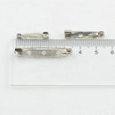 50 Pieces Bar Pins Brooches Jewelry Making Crafts Findings 2.5cm