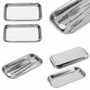Dental 201 Stainless Steel Medical Tray Holder Lab Tool Color Instrument Si L5G6