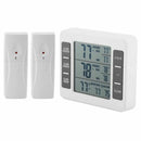 Wireless Digital Audible Alarm Refrigerator Thermometer With 2Pcs Sensor Mi R3O2