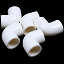 5 Pieces 20mm Dia 90 Angle Degree Elbow PVC Pipe Fittings Adapter Connector