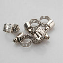 10X Adjustable Car Fuel Petrol Pipe Hose Clips Stainless Spring 0-25m Clamp G2I1