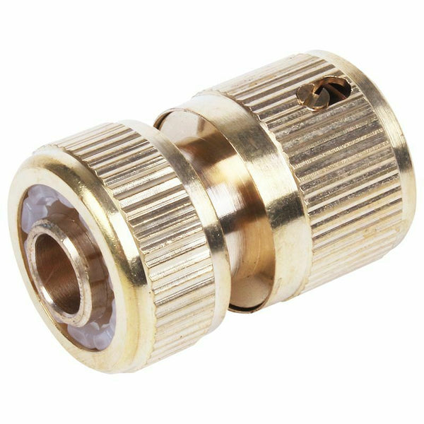 1/2 inch Threaded Tap Brass Garden Washing Hose Pipe Water Stop Connector C D5O6
