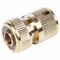 1/2 inch Threaded Tap Brass Garden Washing Hose Pipe Water Stop Connector C D5O6