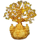 Chinese Golden Crystal Lucky Money Fortune Tree LUCKY Fortune Wealth Home O D6I2