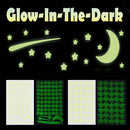 Glow in the Dark Stars and Large Moon Luminous Stick on Decoration Room Decals