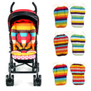 Pram Cushion Rainbow Color Soft Thick BB Car Umbrella Cart Seat Pad Random3CAU