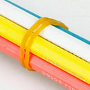 100pc Rubber Band Set Office Supplies Ponytail Holder Band " Elastic Ties S0C3