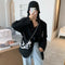 Women Animal Printed Crossbody Bag Crescent Chain Shoulder Handbag (Cow)