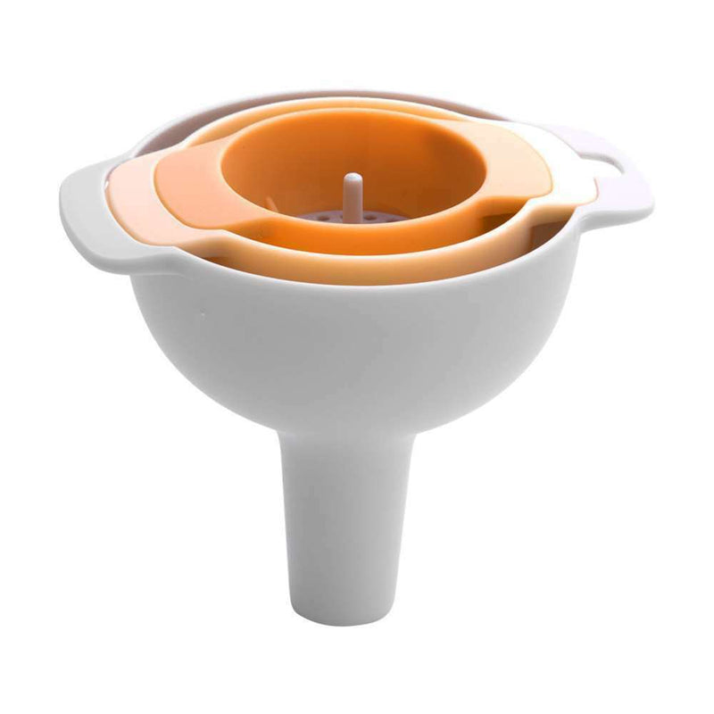 1* Four-In-One Multifunctional Funnel Set Filter Oiler Household Oil Funnel