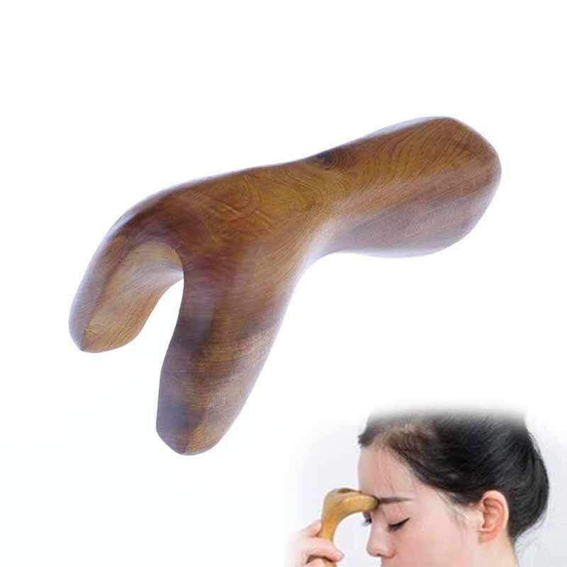 fragrant wood facial nose gua sha tool acupoint massage hand roller spa massa.AU
