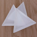 10Pcs Triangle/Round Rhinestones Beads Crystal Nail Art Sorting Trays Plastic