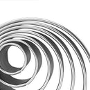 Stainless Steel Round Cookie Biscuit Cutter Set 14 Pieces Heavy Duty Dishwasher
