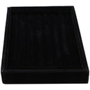Velvet Ring Box Jewelry Box Earrings Ring Jewelry Box Tray Box (Black)