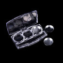 Empty 3Round Grids Eyeshadow Lipstick  Box Case Cosmetic Packing+PaletWG JC&j