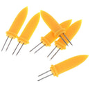 6pcs Corn Holders Skewers Needle Fork For BBQ Garden Hand Tools FT