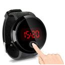 Watch, Sunstone Fashion Men LED Touch Screen Date Day Silicone Bracelet Wat