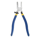 1X(8 Inch 1Pcs Blue Non-Slip Handle Breaking/Cutting Glass Pliers Stained G