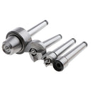 4 X Steel MT1 Wood Lathe Live Center And Drive Spur Cup Arbor with Wood Case