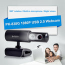 PK-838G 12MP USB 2.0 Webcam Automatic Focus Night Vision MIC Web Camera