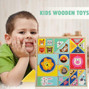 1 Set Children Wooden Toys Tangram Early Education Puzzle Building Blocks