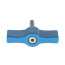 Aluminum M4 Adjust Tighten Locking Rotating Knob T-shaped Handle Screw Blue