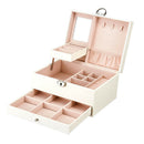 Fashion Design Leather Jewelry Box Jewelry Case Jewelry Package Storage Lar