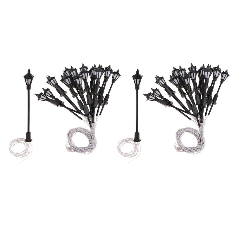40Pcs 1:150 Scale LEDs Garden Lights Mini for Parking Garden Diorama Accs