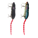2pcs Mouse Fishing Lures Multi-joint Tail Mices Bait Soft Hollow Body Lures