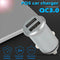 PQ3A 36W Quick Charge Car Charger QC 3.0 Dual USB Fast Phone Charger Adapter