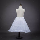 Flowergirl Bridesmaid Kids Girl Dress White Petticoat Child Underskirt