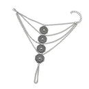 Lady Bohemian Crystal Bracelets for Women Multi-layer Finger Charm Accessory